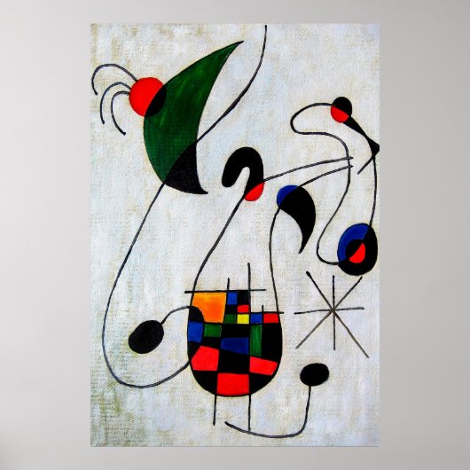 joan miro schilderijen kunst , abstracte kunst poster (Voorkant)