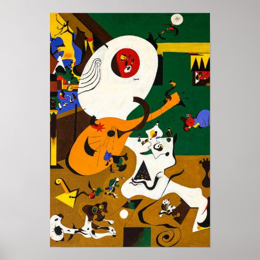 joan miro schilderijen kunst , abstracte kunst poster (Voorkant)