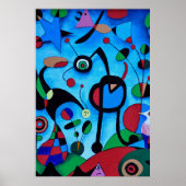joan miro schilderijen kunst , abstracte kunst poster (Voorkant)