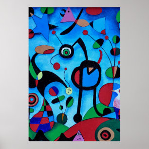 joan miro schilderijen kunst , abstracte kunst poster