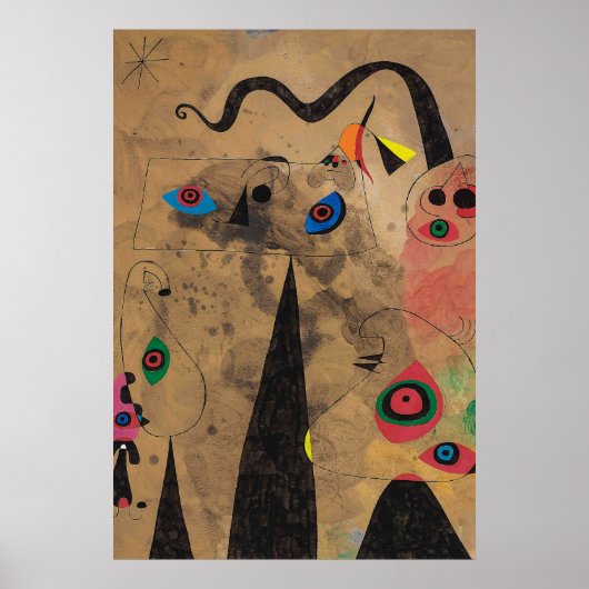 joan miro schilderijen kunst , abstracte kunst poster (Voorkant)