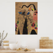 joan miro schilderijen kunst , abstracte kunst poster (Keuken)