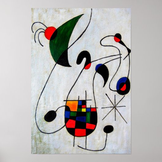 joan miro schilderijen kunst , abstracte kunst poster (Voorkant)