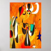 joan miro schilderijen kunst , abstracte kunst poster (Voorkant)