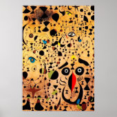joan miro schilderijen kunst , abstracte kunst poster (Voorkant)