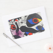 joan miro schilderijen kunst , abstracte kunst rechthoekige sticker (Envelop)