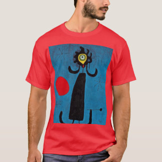 Joan Miro Woman in Front of the Sun caesium funny T-shirt