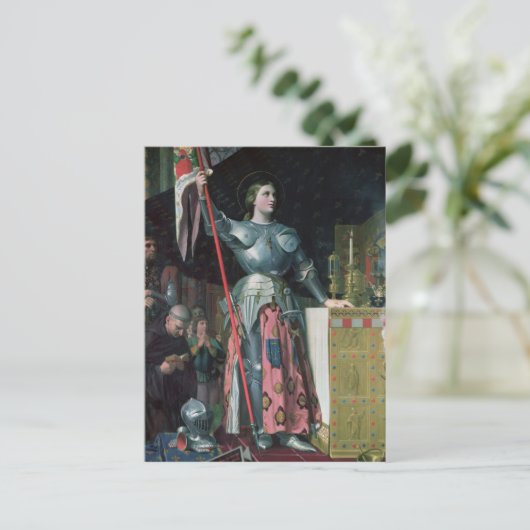 Joan of Arc bij de Koning Charles Briefkaart (Staand voorkant)