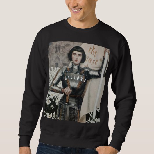  "Joan of Arc" Black Sweatshirt  (Voorkant)