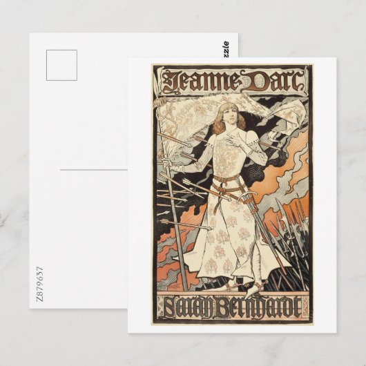 Joan of Arc Briefkaart (Voorkant / Achterkant)