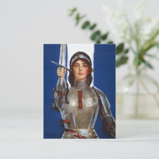 Joan of Arc Briefkaart (Staand voorkant)