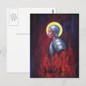 Joan of Arc Briefkaart (Voorkant / Achterkant)