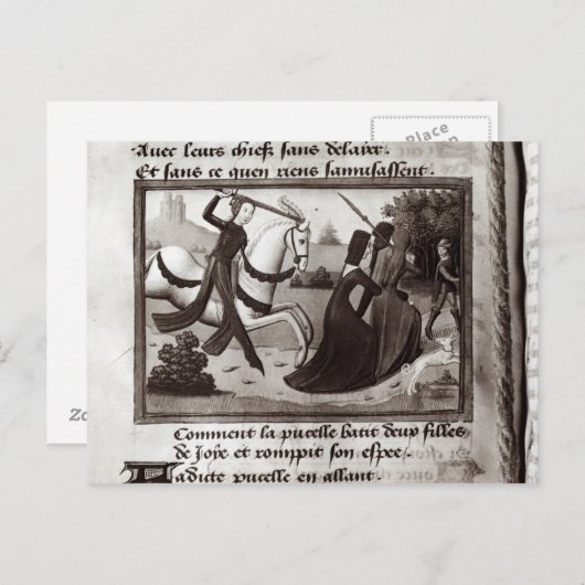 Joan of Arc Briefkaart (Voorkant / Achterkant)