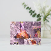 Joan of Arc Burns Briefkaart (Staand voorkant)