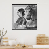 Joan of Arc en haar paard Poster (Keuken)