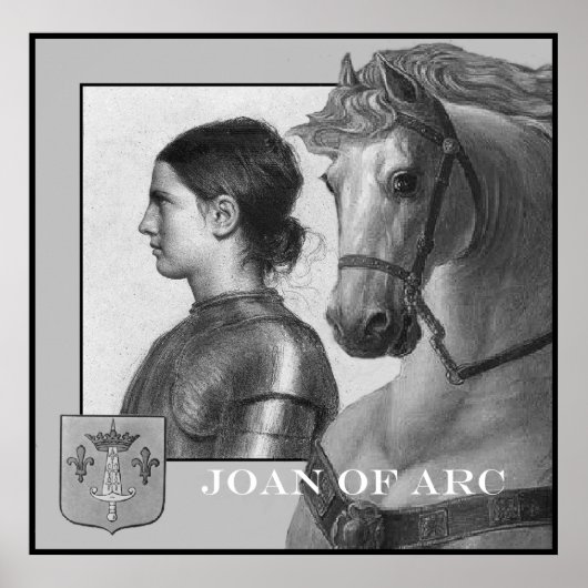 Joan of Arc en haar paard Poster (Voorkant)