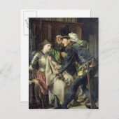 Joan of Arc in de gevangenis, 1866 Briefkaart (Voorkant / Achterkant)
