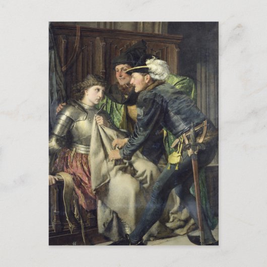 Joan of Arc in de gevangenis, 1866 Briefkaart (Voorkant)