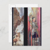 Joan of Arc, jaren 1890 Briefkaart (Voorkant / Achterkant)