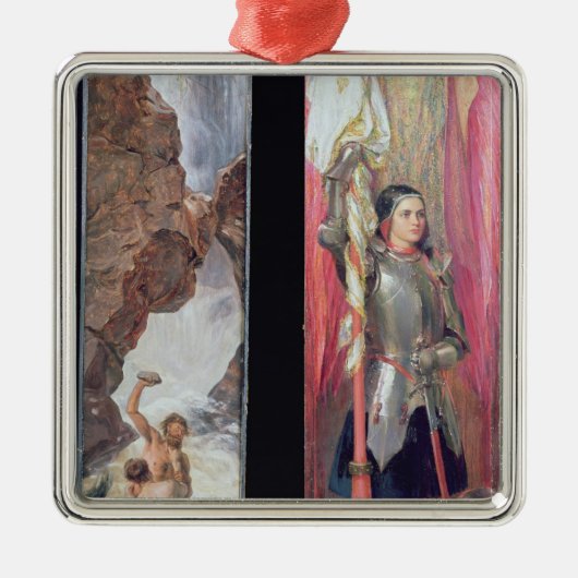 Joan of Arc, jaren 1890 Metalen Ornament (Voorkant)