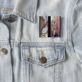 Joan of Arc, jaren 1890 Vierkante Button 5,1 Cm (In situ)