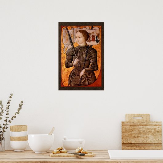 Joan of Arc Maid of Orleans Poster (Keuken)