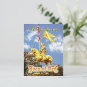 Joan of Arc (Maid of Orleans) standbeeld, New Orle Briefkaart (Staand voorkant)