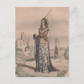 Joan of Arc Medieval French mode costume Briefkaart (Voorkant)