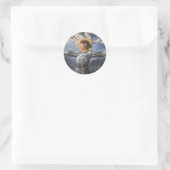 Joan of Arc met banner Ronde Sticker (Tas)