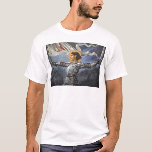 Joan of Arc met banner T-shirt (Voorkant)