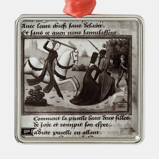 Joan of Arc Metalen Ornament (Voorkant)