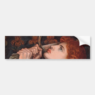 Joan of Arc (Portrait) (door Dante Gabriel Rossett Bumpersticker