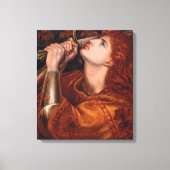 Joan of Arc (Portrait) (door Dante Gabriel Rossett Canvas Afdruk (Voorkant)