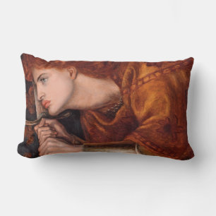 Joan of Arc (Portrait) (door Dante Gabriel Rossett Kussen