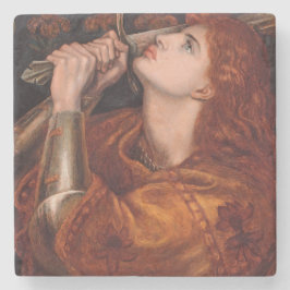 Joan of Arc (Portrait) (door Dante Gabriel Rossett Stenen Onderzetter