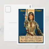 Joan of Arc redde de Franse Eerste Wereldoorlog Briefkaart (Voorkant / Achterkant)