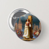 Joan of Arc Ronde Button 5,7 Cm (Voorkant /achterkant)