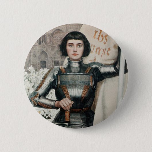 Joan of Arc Ronde Button 5,7 Cm (Voorkant)