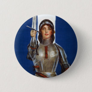 Joan of Arc Ronde Button 5,7 Cm
