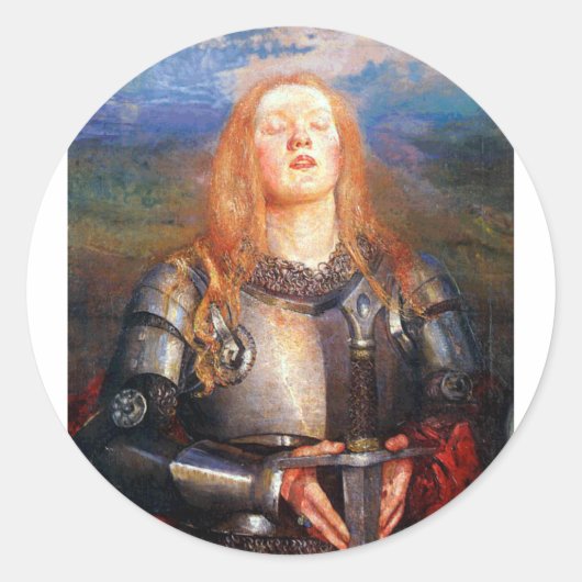 Joan of Arc Ronde Sticker (Voorkant)