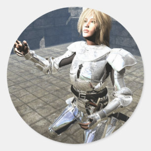 Joan of Arc Ronde Sticker