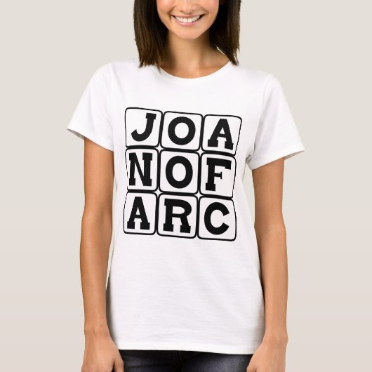 Joan of Arc, Saint en Martyr T-shirt (Voorkant)