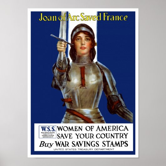 Joan of Arc Saved France Poster (Voorkant)