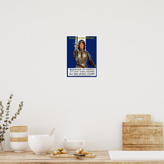 Joan of Arc Saved France Poster (Keuken)