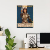 Joan of Arc Saved France Poster (Thuiskantoor)