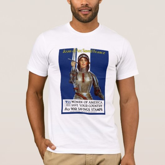 Joan of Arc Saved France — WWI T-shirt (Voorkant)