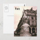Joan of Arc Statue Paris Briefkaart (Voorkant / Achterkant)