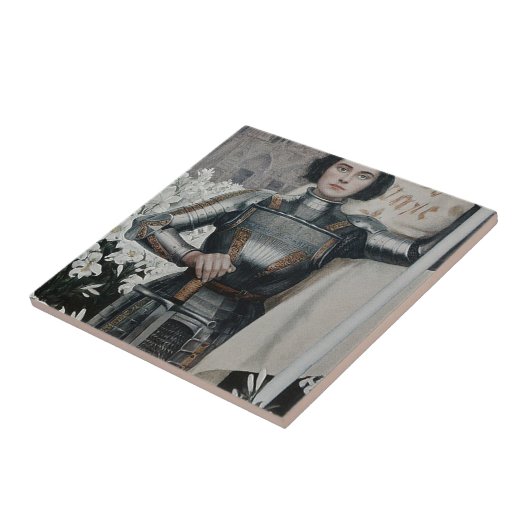 Joan of Arc van Albert Lynch Tegeltje (Zijkant)