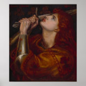 Joan of Arc van Dante Gabriel Rossetti Poster (Voorkant)