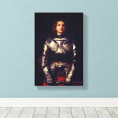 Joan of Arc van John Everett Millais Canvas Afdruk (Insitu (Houten vloer))